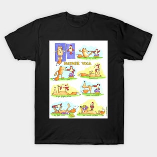 Fox and Chicken Partner Yoga T-Shirt